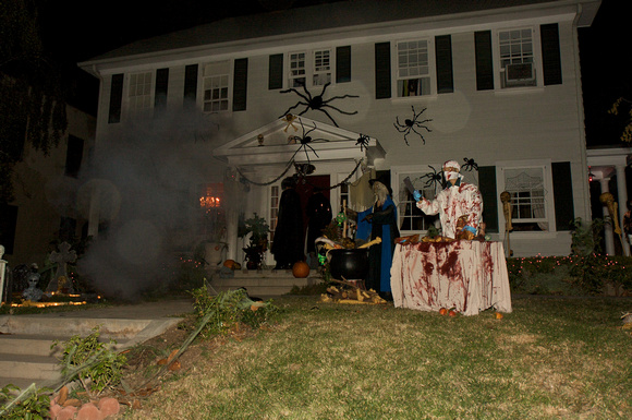 This house has the most lavish and scary decorations.