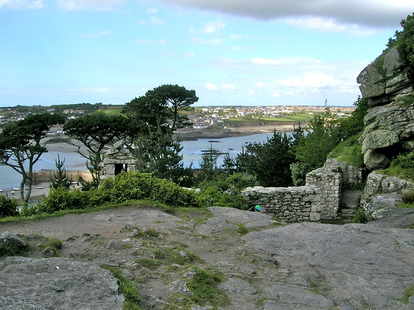 Looking N towards mainland from St. Michael's Mount