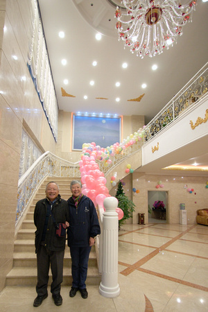 Beautiful lobby of the Lushan Grand Hotel.