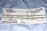 Special boarding passes to get through security.
