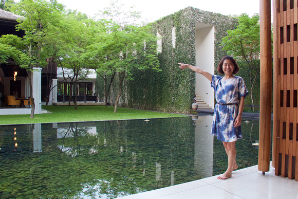 Beautiful pool outside the lobby at Anantara Resort and Spa.