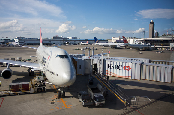 HSBC monopolyzing jetways at major airports around the world.