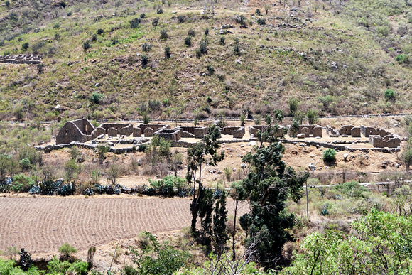 Qanabamba - first set of ruins on opposite bank