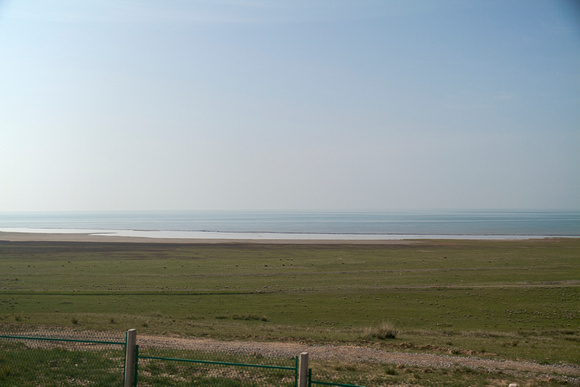 Qinghai Lake (青海湖), largest in China.   Still pretty high at 3,205m/10,515ft.