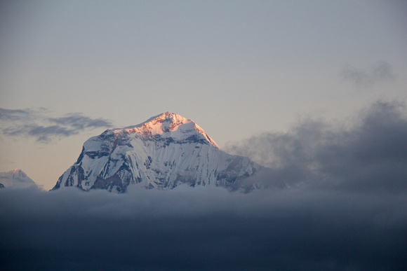 Dhaulagiri I (8,167m/26,795ft), 7th tallest peak in the world. 11m higher than Annapurna I and 34km away.
