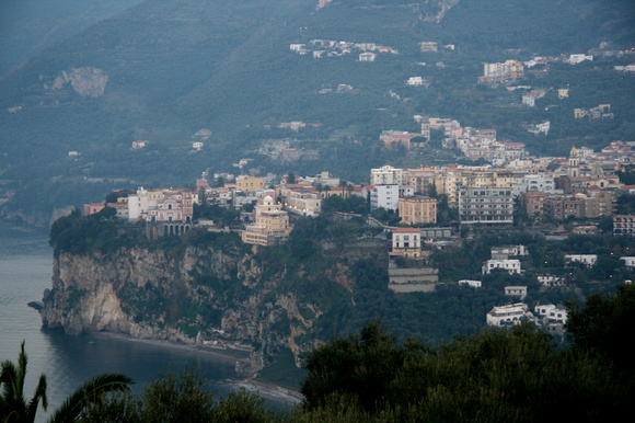 The town of Vico Equense to the east of us.