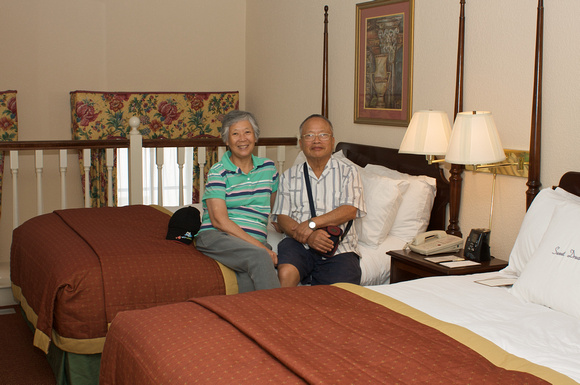 My parents' bi-level suite at the Doubletree, Charleston.