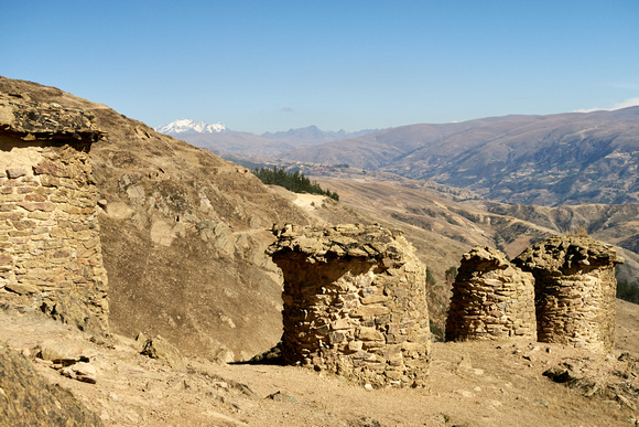 View of 5,818m/19,088ft Sahuasiray to our NW in the Urubamba Range