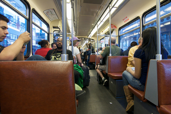 The SD Trolley is a lightrail system with Siemens cars like the Frankfurt U-Bahn.