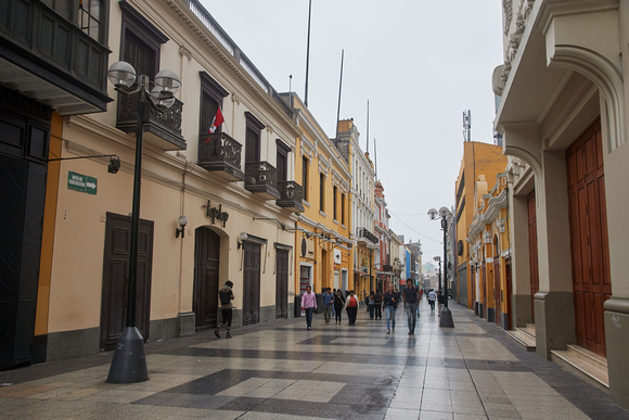 Jirón de la Unión is the major pedestrian street in the historic center.