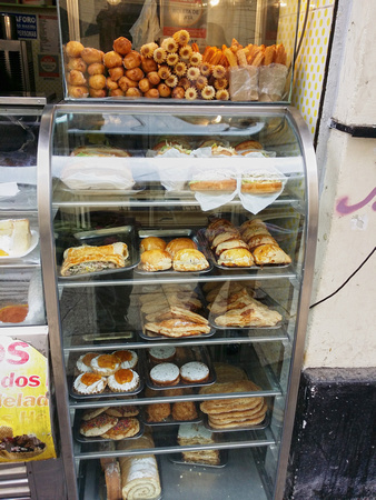 Food stalls on Jirón de la Unión.