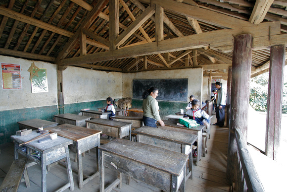 Grade 2 classroom.  West side, upper level, N. Teaching Bldg.