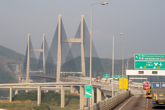 Kap Sui Mun cable-stayed bridge.