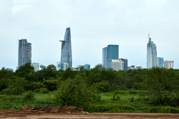 Tallest building is 259m/848ft Bitexco Financial Tower (2010)