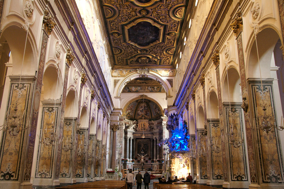 The main cathedral, built 13th C, interior from 18th C.