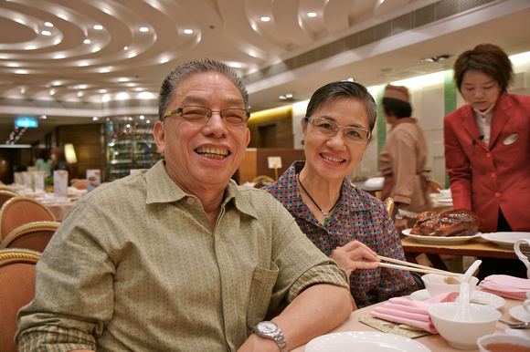 Uncle and Auntie 10. Yes, we're having Peking Duck.