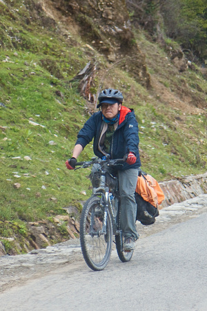 We saw quite a few cyclists riding the G318 from Sichuan to Lhasa.