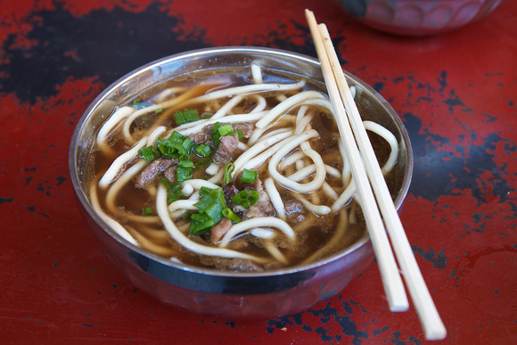 We were there to have their famous noodles.   In Tibet, monks and nuns eat and serve meat.