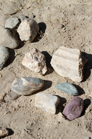 Stones that my friends gathered.