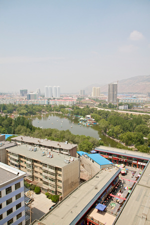 View of Renmin Park (人民公園) from our room.