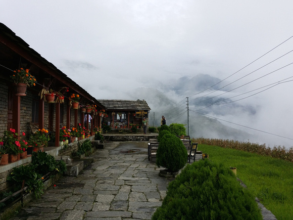 Beautiful view facing the deep valley of Modi Khola river.