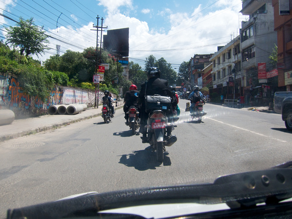 Surprisingly, traffic opens up towards Patan.
