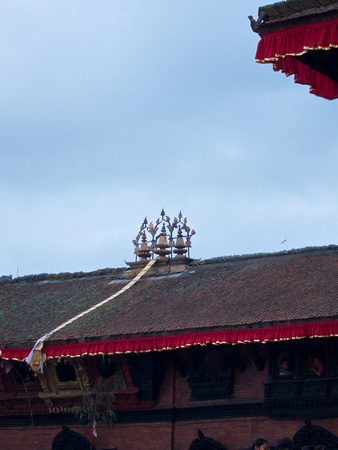On the roof of the Kumari Chowk.