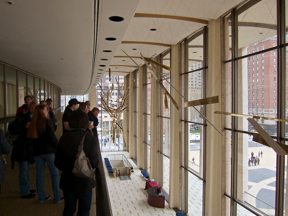 Balcony level of Avery Fisher Hall.