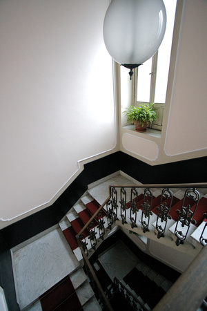 Staircase in home of Giovanni Verga (1840-1922), famous Sicilian writer.