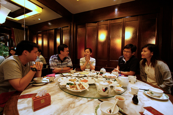 Dinner with Kevin, Wilson & Amy, Brandon & Alice, and Daphne at Chao Inn, 1 Peking Rd.