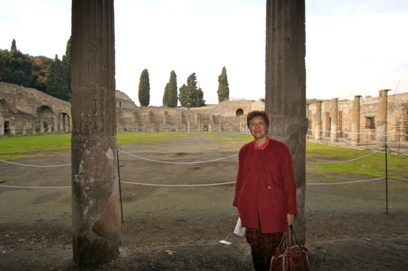 We exited Pompei from the Quadriporticus.