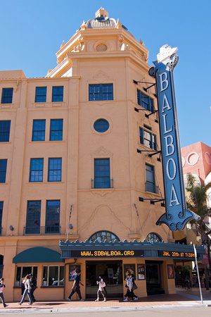 Newly restored Balboa Theater in the Gaslamp District.