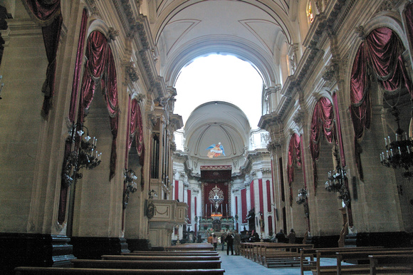 Interior is 18th C Baroque.