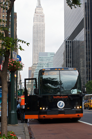 The Bolt Bus that took me to NYC.
