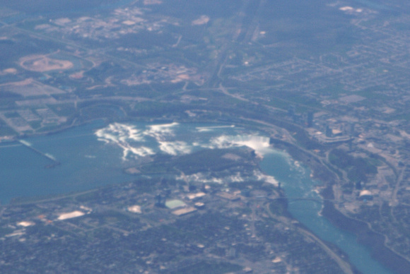Niagara Falls from 37,000 ft.