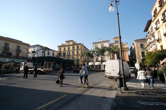 Piazza Tasso, at the entrance to the old town.