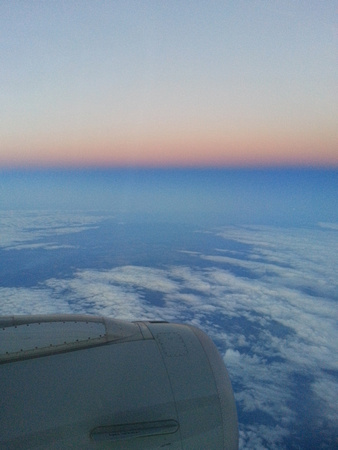 Sunrise over Romania.