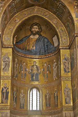 Christ Pantocrator in middle apse.