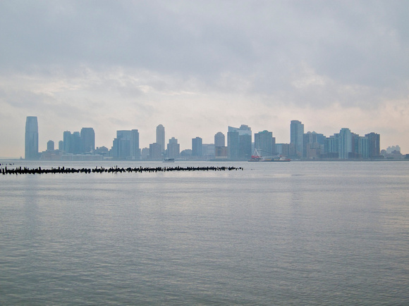 Jersey City, NJ across the river.