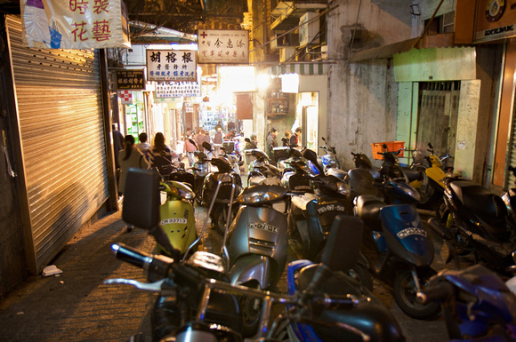 Mopeds are everywhere in Macau.